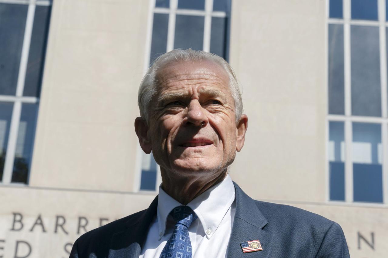 Ex-Trump White House official Peter Navarro to go on trial in September in Jan. 6 contempt case