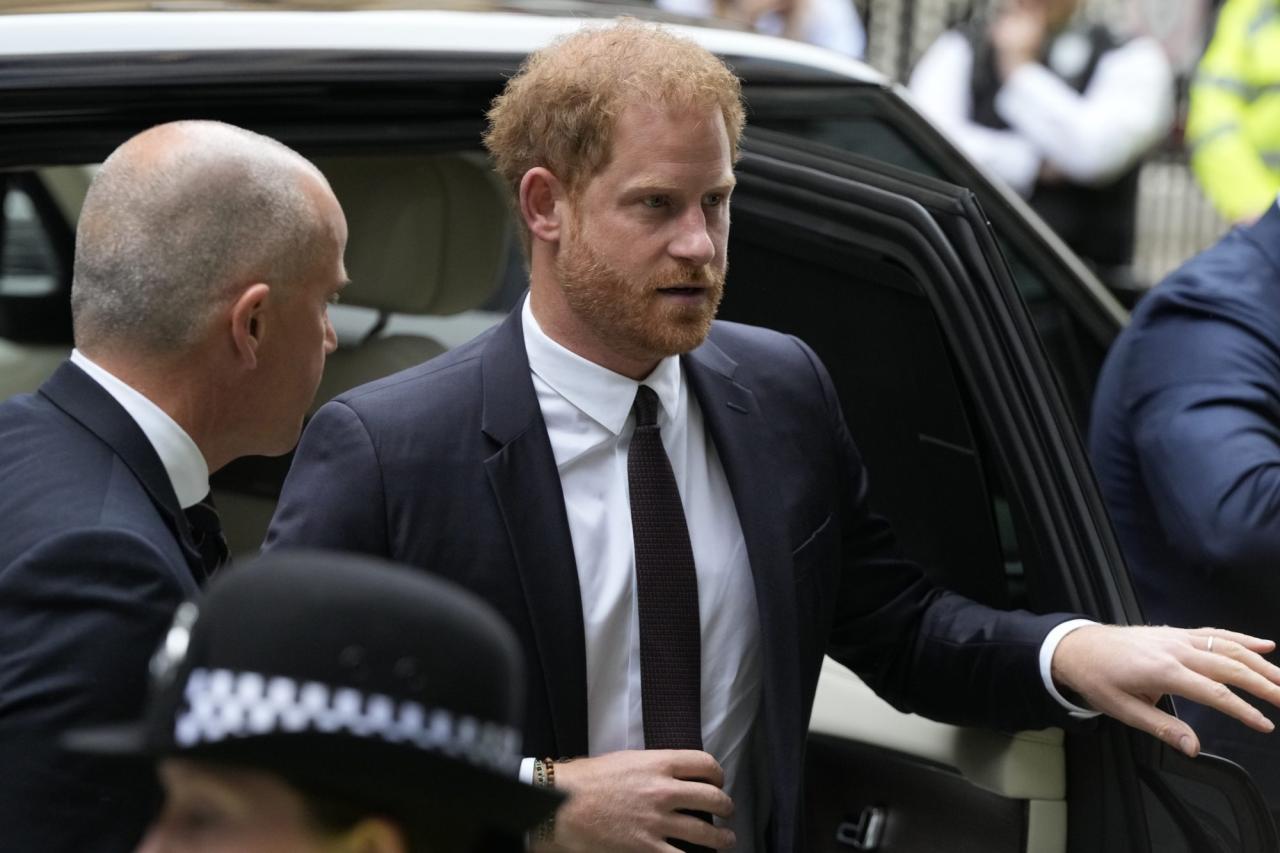 Prince Harry arrives at court to testify in landmark phone-hacking case