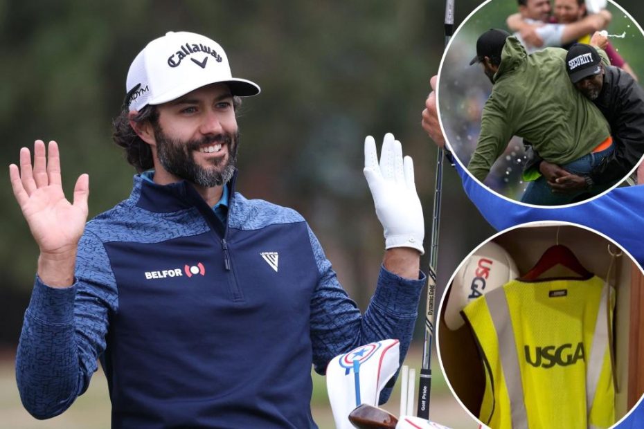 Adam Hadwin gifted hard hat, vest after Canadian Open tackle