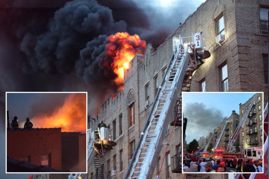 Massive NYC blaze injures five people in the Bronx