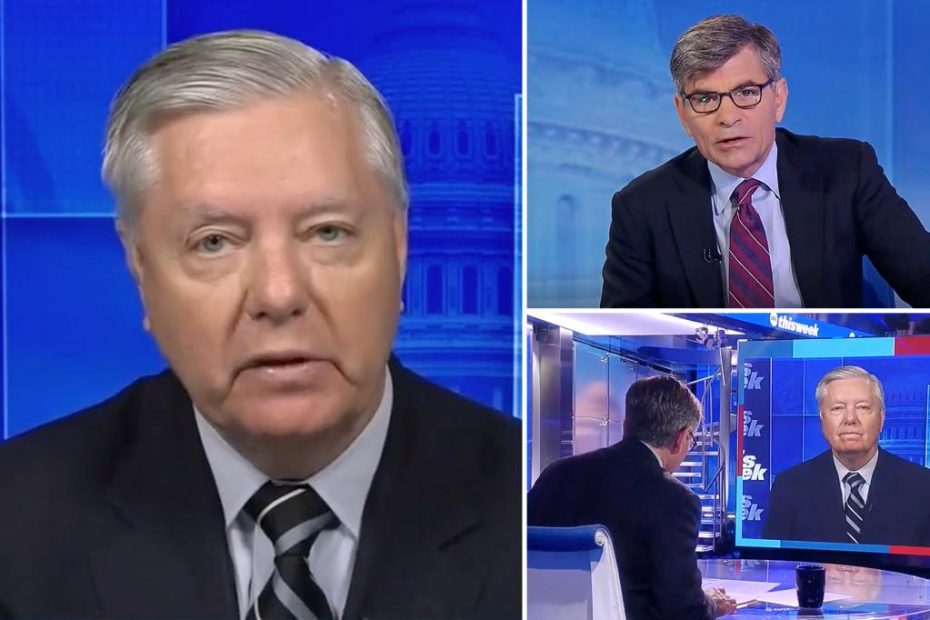Sen. Lindsey Graham barks at George Stephanopoulos during Trump indictment interview