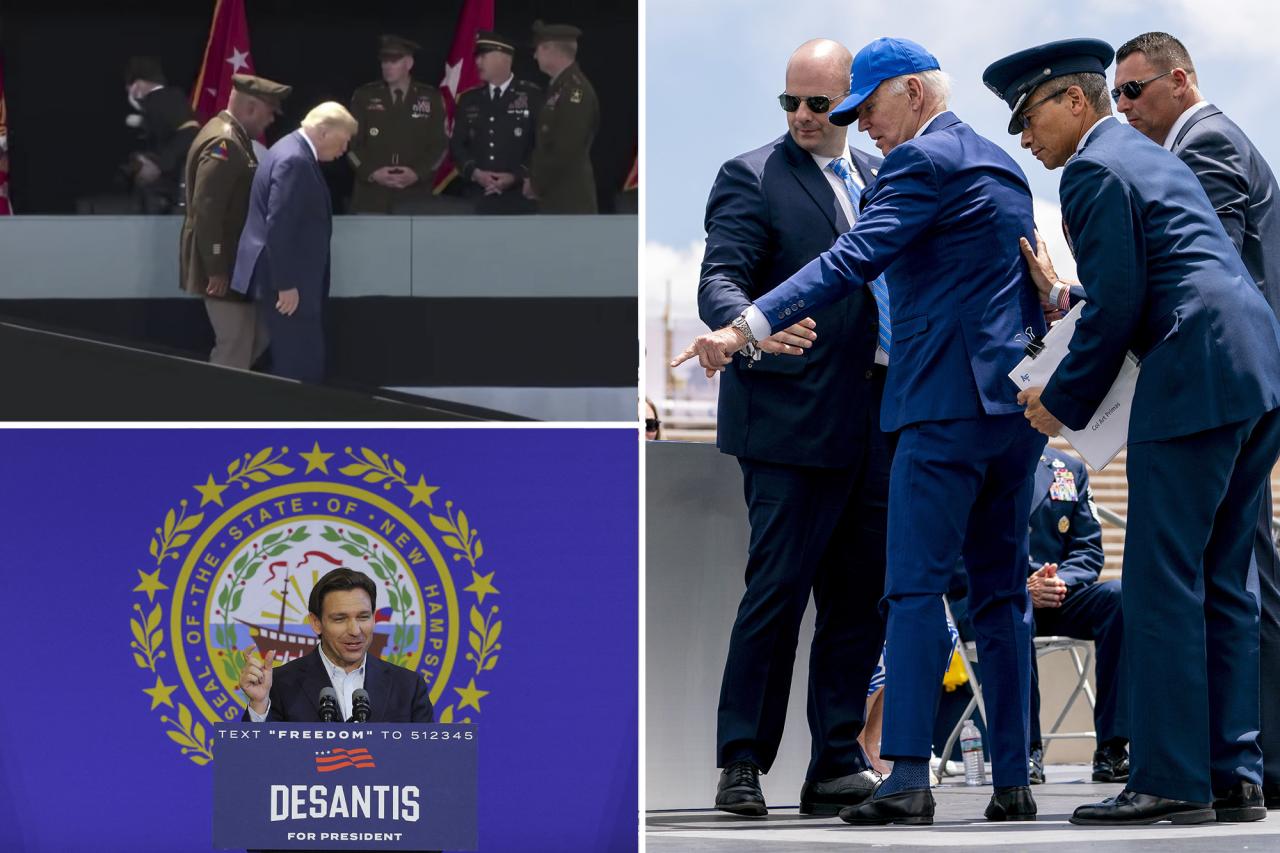 Trump, DeSantis weigh in on Biden's fall at Air Force graduation