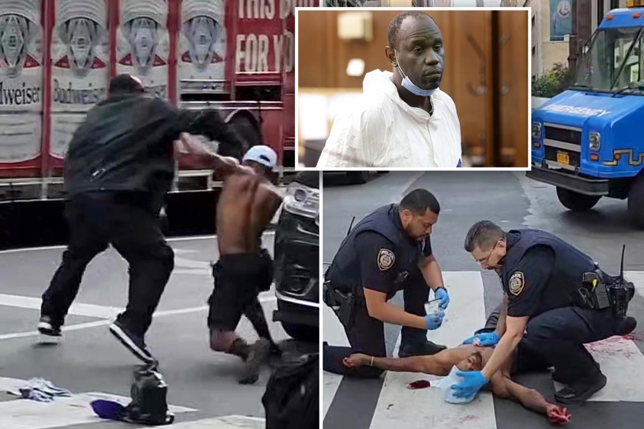 Man stabbed to death in NYC street brawl was wanted for murder: sources