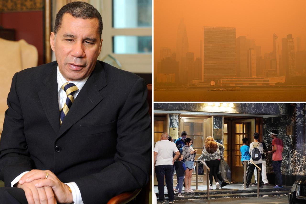Ex-Gov. Paterson says it's a 'frightening time' in NYC with migrant crisis, toxic smog, weak real-estate market