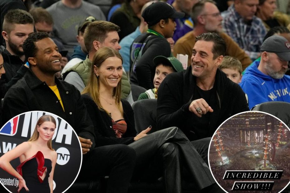 Aaron Rodgers, rumored girlfriend Mallory Edens attend Ed Sheeran show