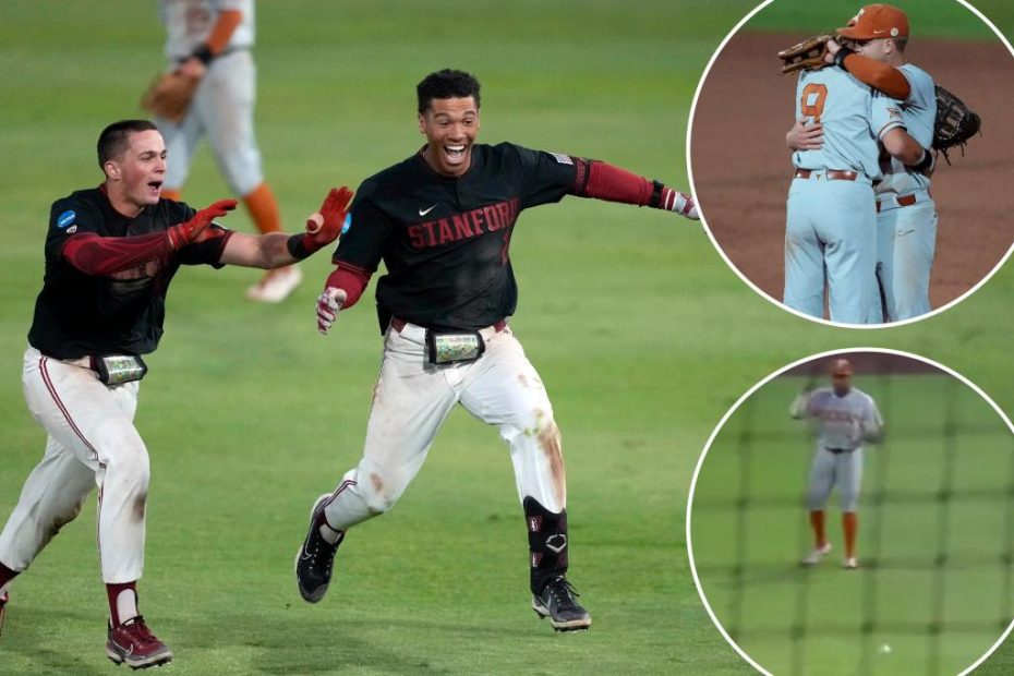 Stanford reaches College World Series on Texas' walk-off blunder