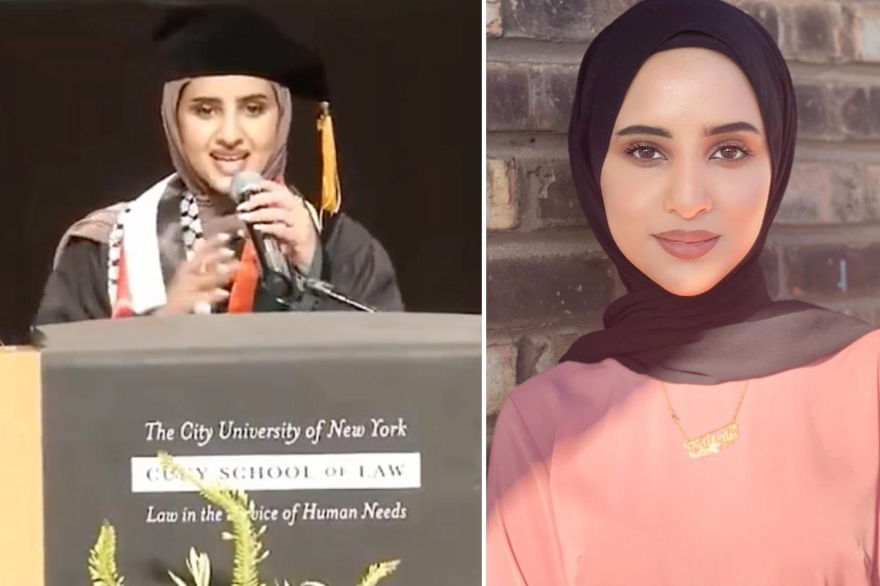 CUNY professors union slams university brass for calling law student Fatima Mohammed's grad address 'hate speech'