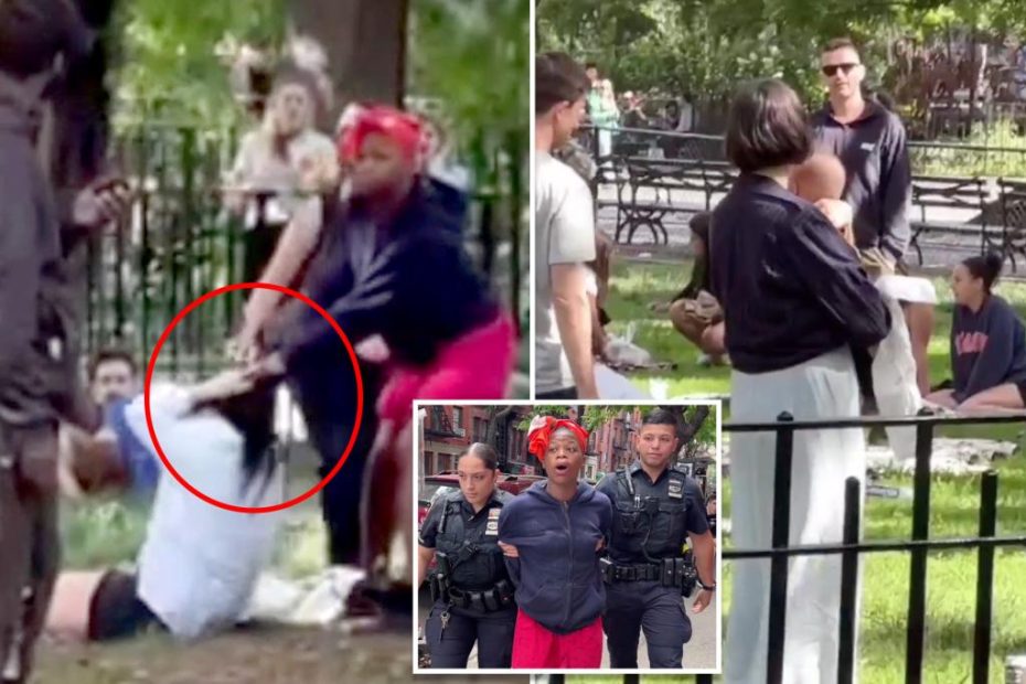 Woman attacks strangers in wild rampage inside NYC park: video