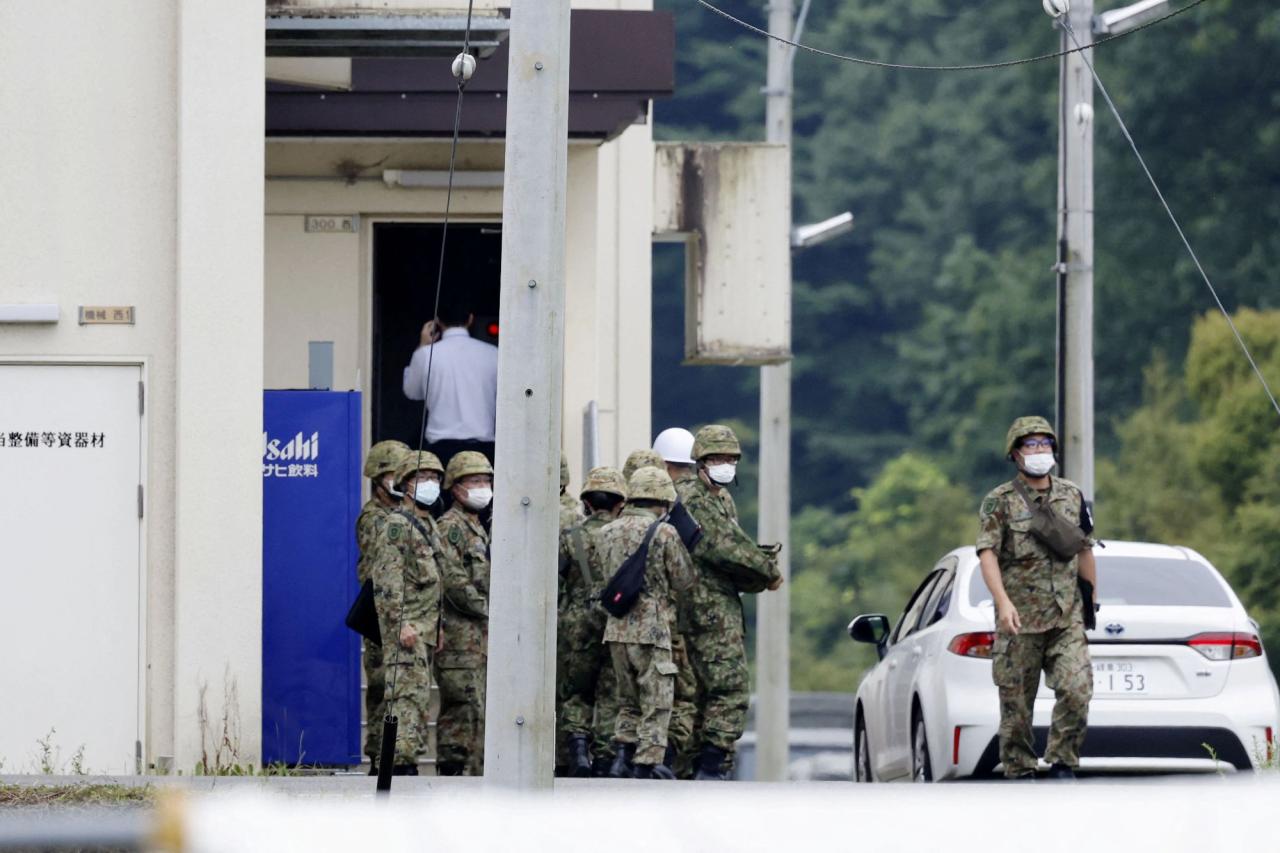 Japanese soldier arrested after shooting at colleagues, killing 2