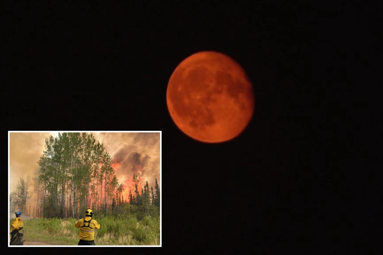 Why is the moon red? How wildfire smoke is changing the skies