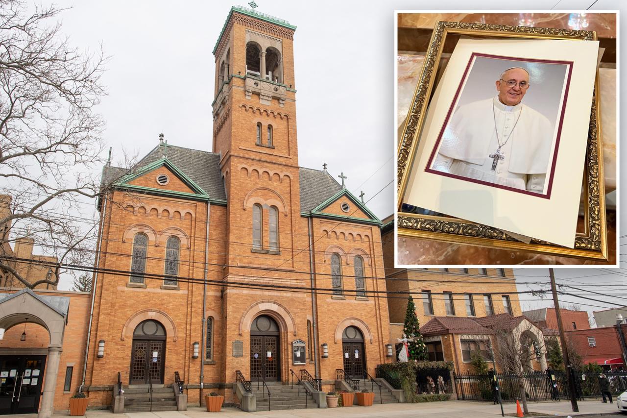 Crazed vandal wrecks Pope Francis photo, dresses up in priest robes at NYC church: report